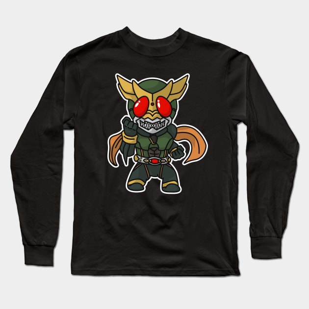 Kamen Rider Another Agito Chibi Style Kawaii Long Sleeve T-Shirt by The Toku Verse